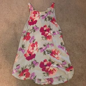 Floral old navy tank top